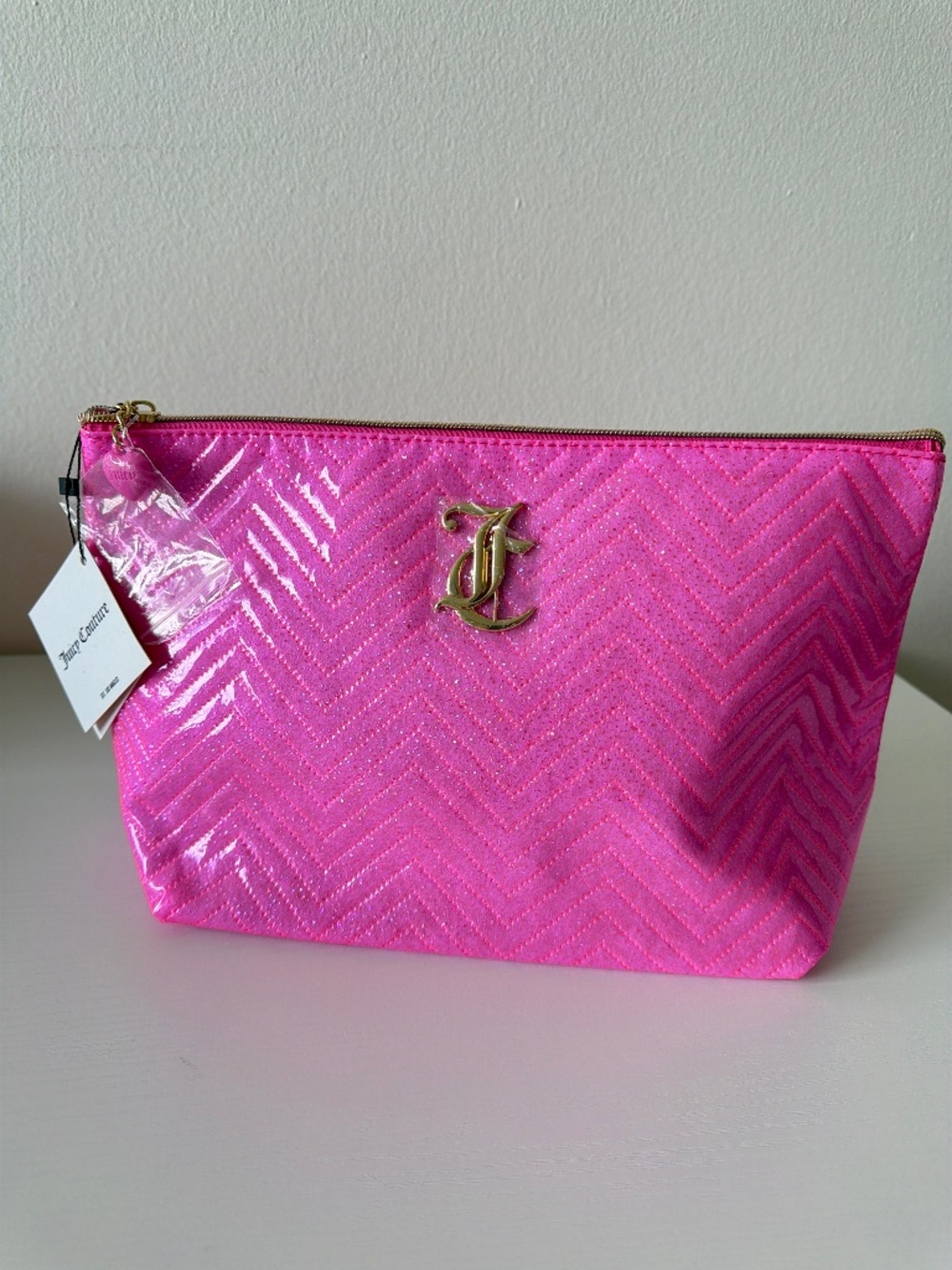 NWT JUICY COUTURE Travel Cosmetic Bag Pink